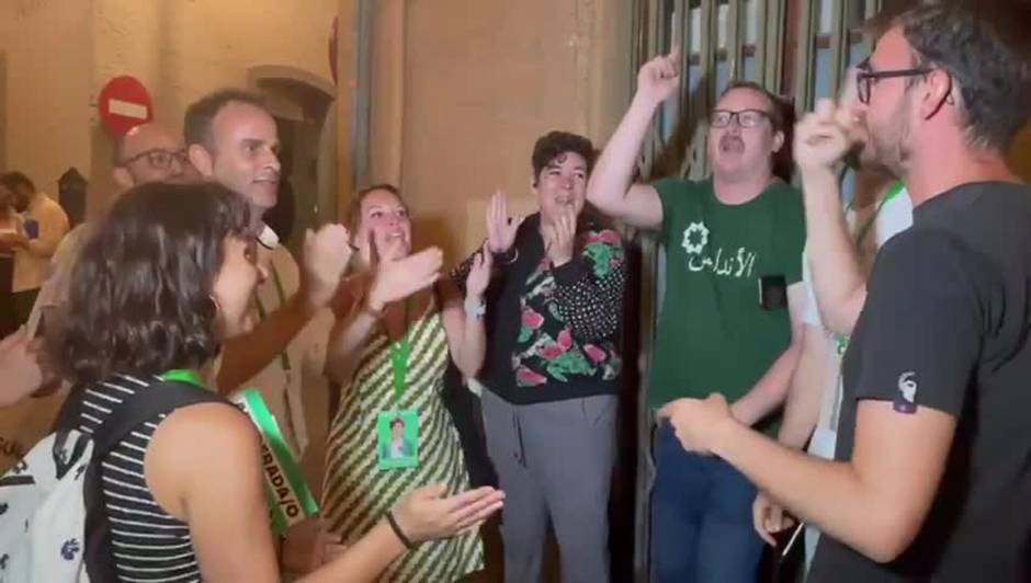 Ambiente en la sede de Adelante Andalucía en Cádiz