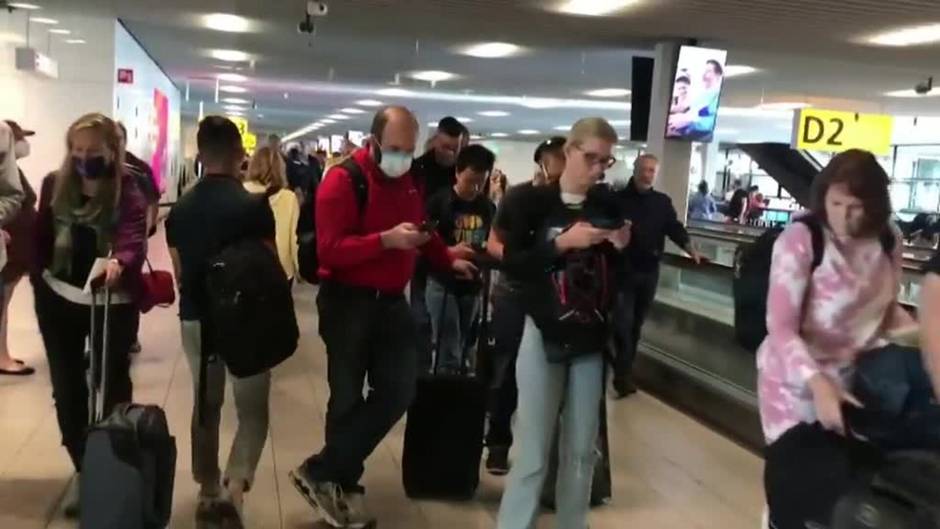 Colapso en el aeropuerto de Ámsterdam