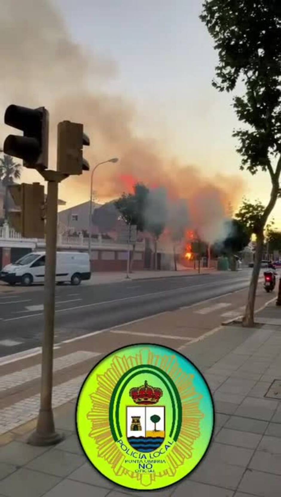 Incendio Punta Umbría