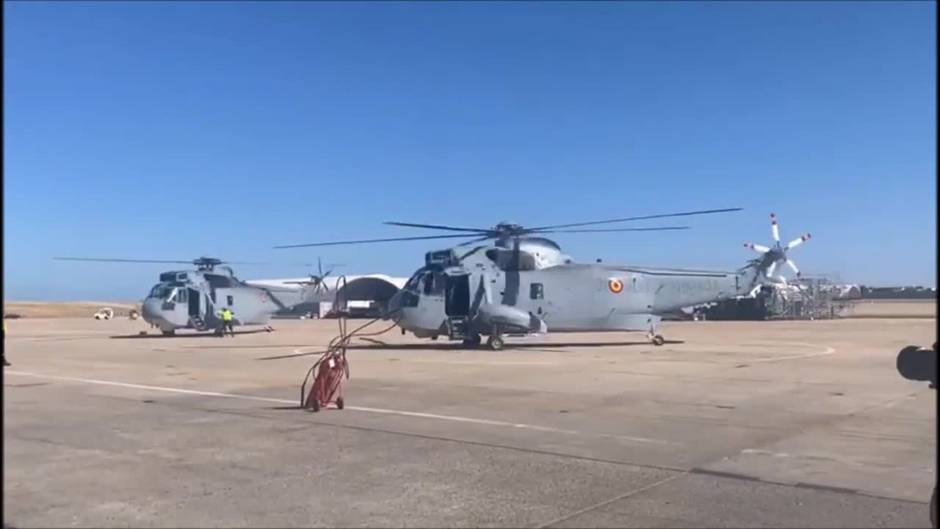 El adiós de los helicópteros 'Morsa' de la Armada