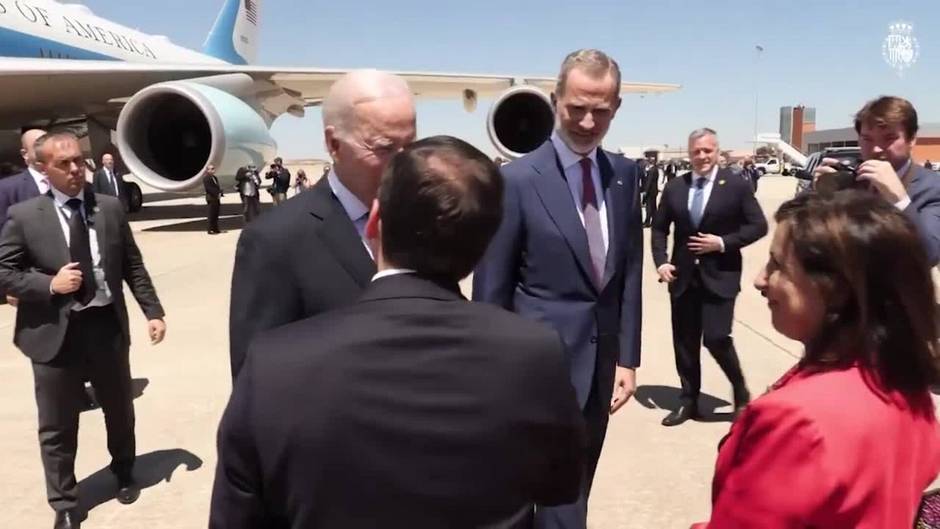 Biden aterriza en España para participar en la cumbre de la OTAN