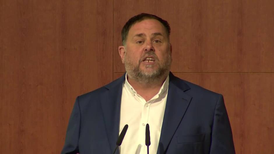 Junqueras pide apoyo pide el apoyo para afrontar la mesa de diálogo