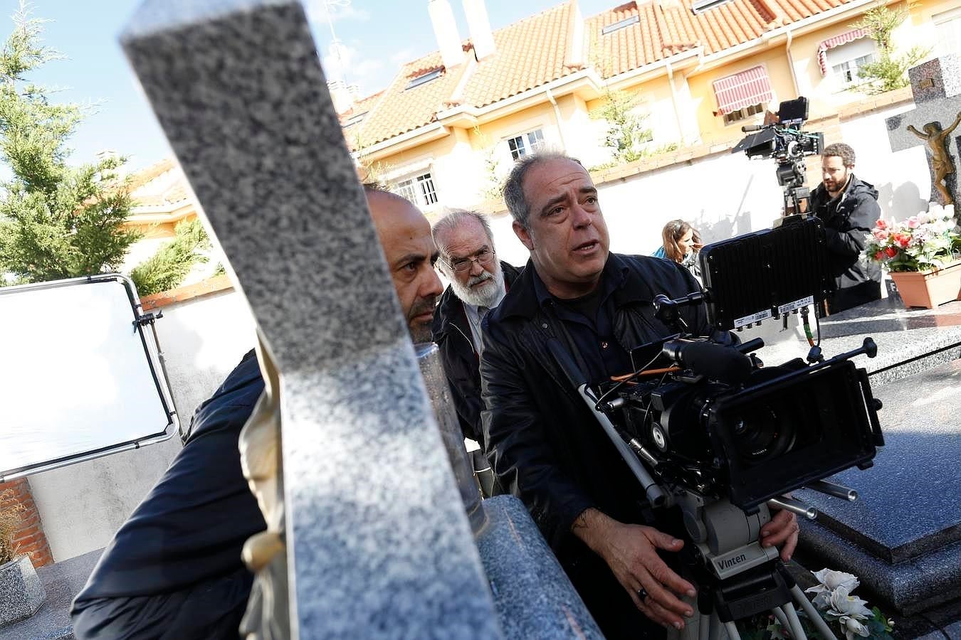 2.. Rodaje de la película «Todo es de color», que trata sobre el grupo Triana, en Villaviciosa de Odón