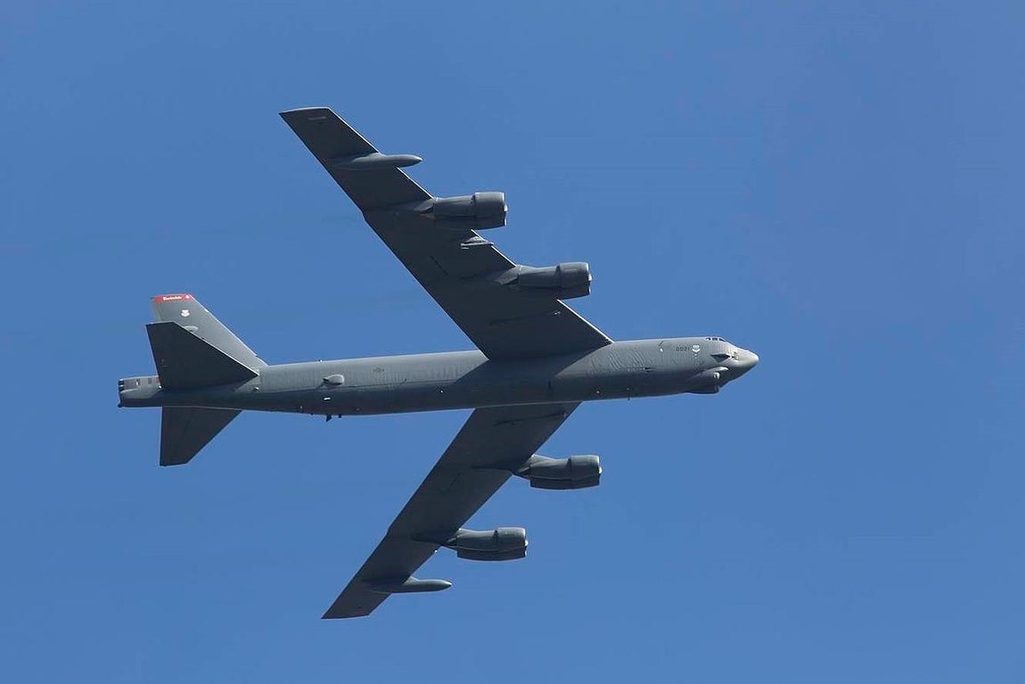 Bombardero B-52 de la US Air Force. 