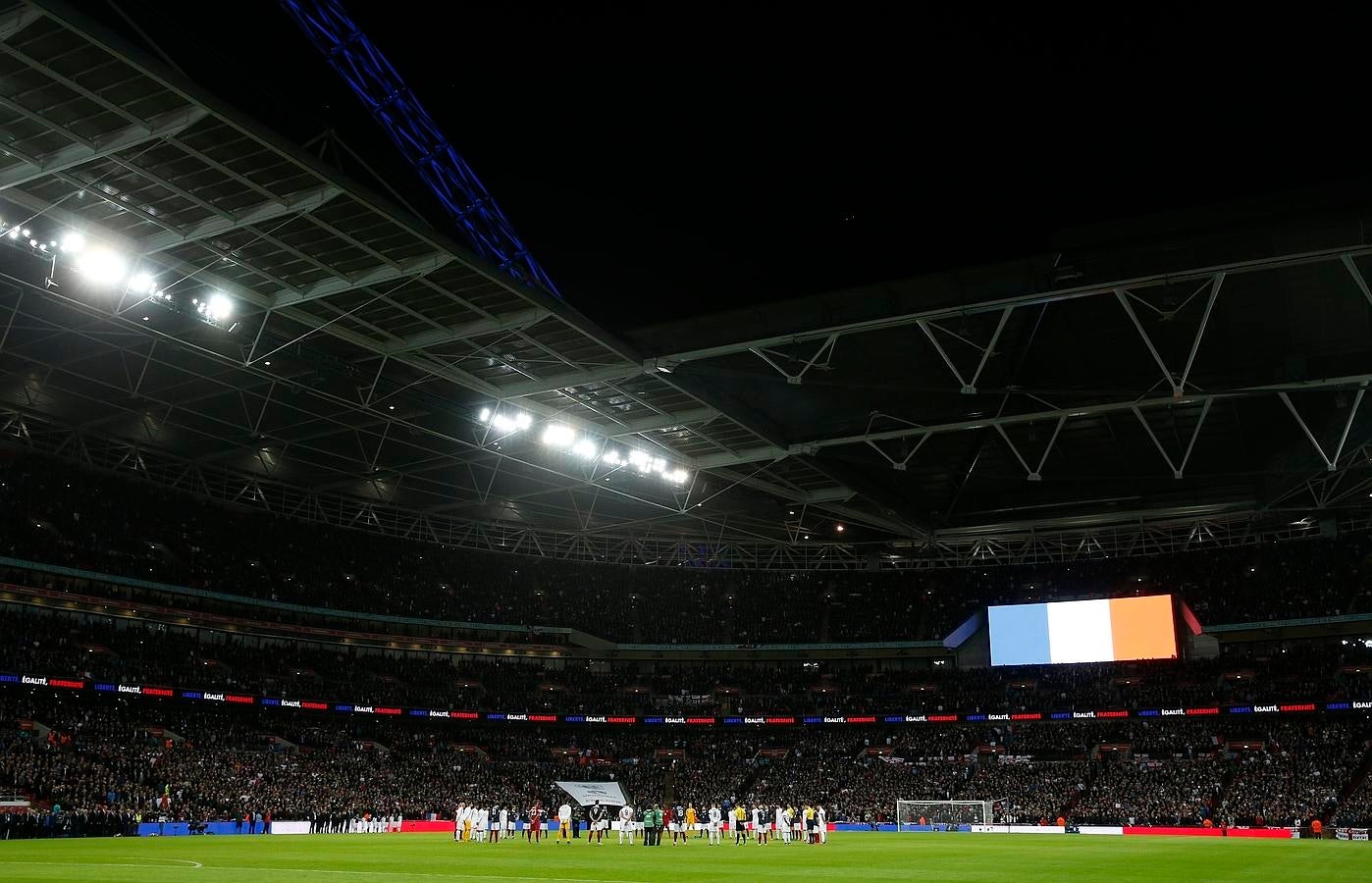 El homenaje del Inglaterra-Francia, en imágenes