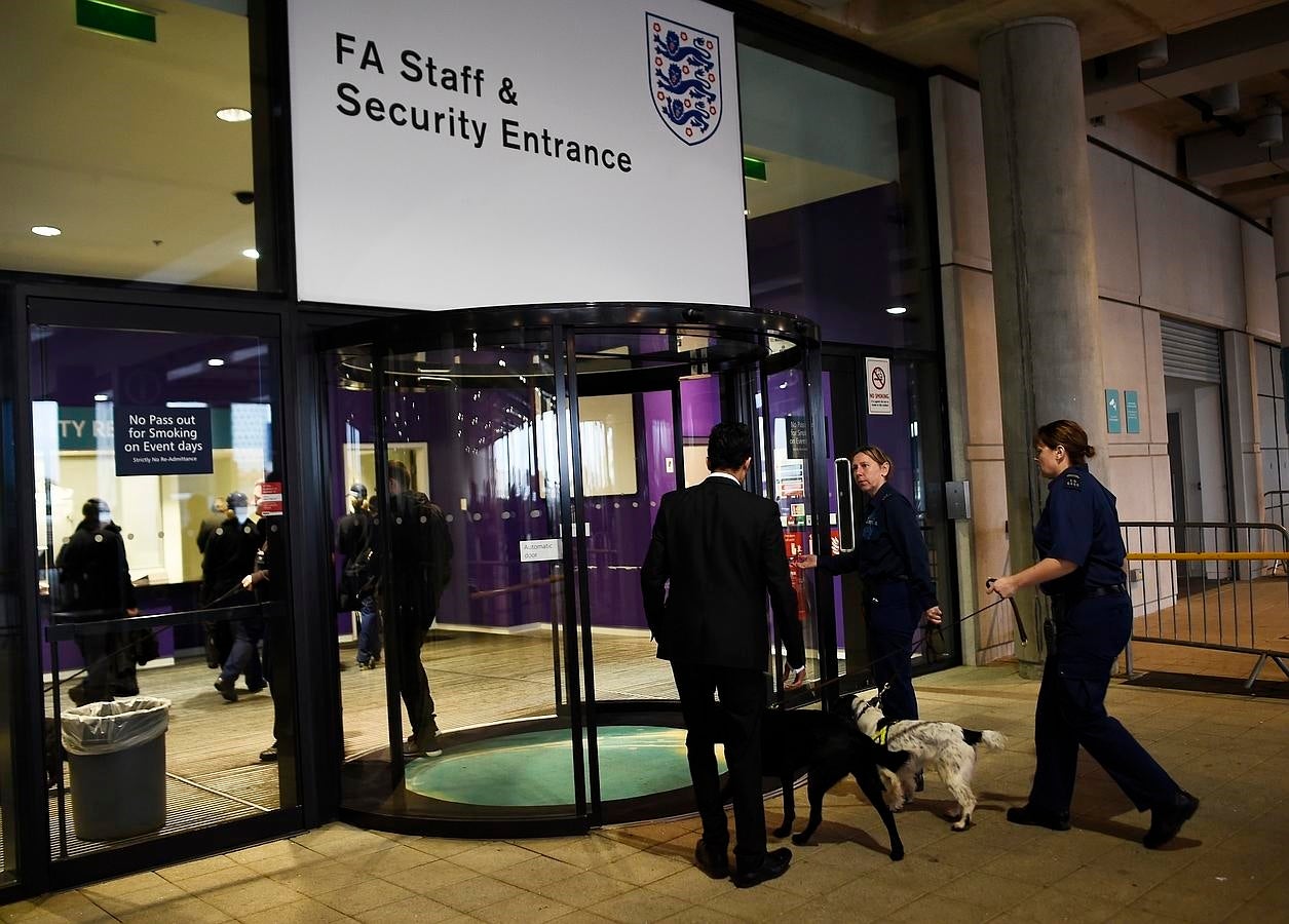 Alerta máxima en Wembley