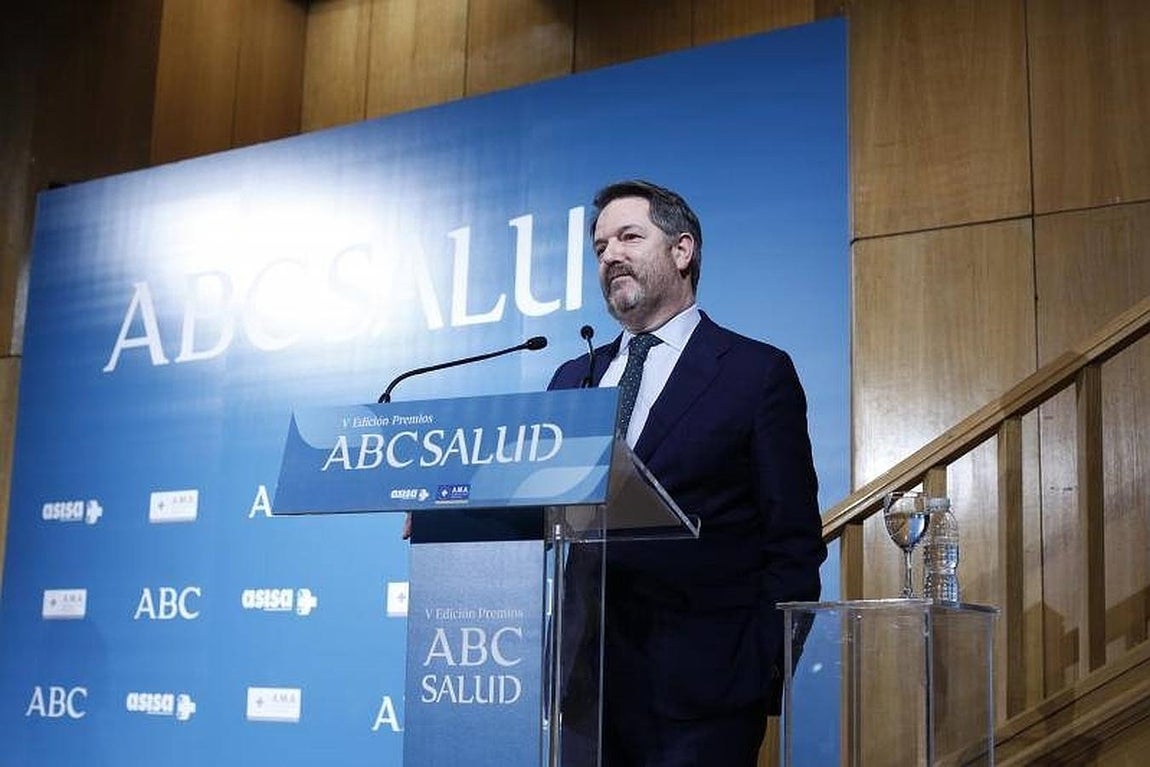 Bieito Rubido, director de ABC durante la presentación de los premios ABC Salud 2015
