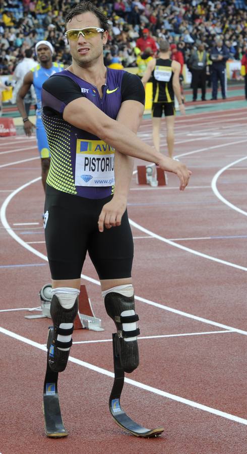 Oscar Pistorius cuando era un admirado atleta. 