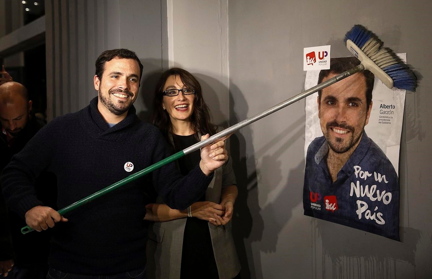 El candidato de Izquierda Unida, Alberto Garzón, durante el acto de inicio de campaña, celebrado en Madrid. 