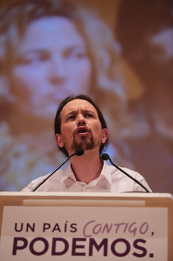 Mitin de Podemos en el Palacio de Congresos de Cádiz