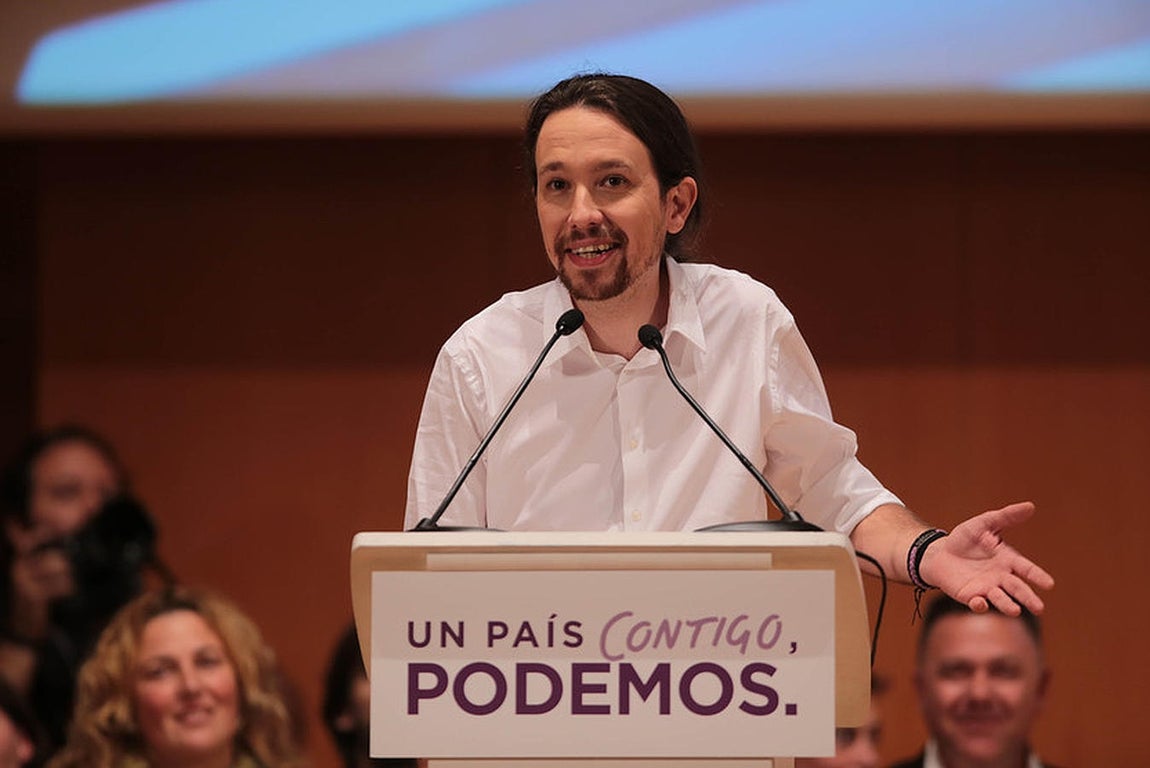 Mitin de Podemos en el Palacio de Congresos de Cádiz