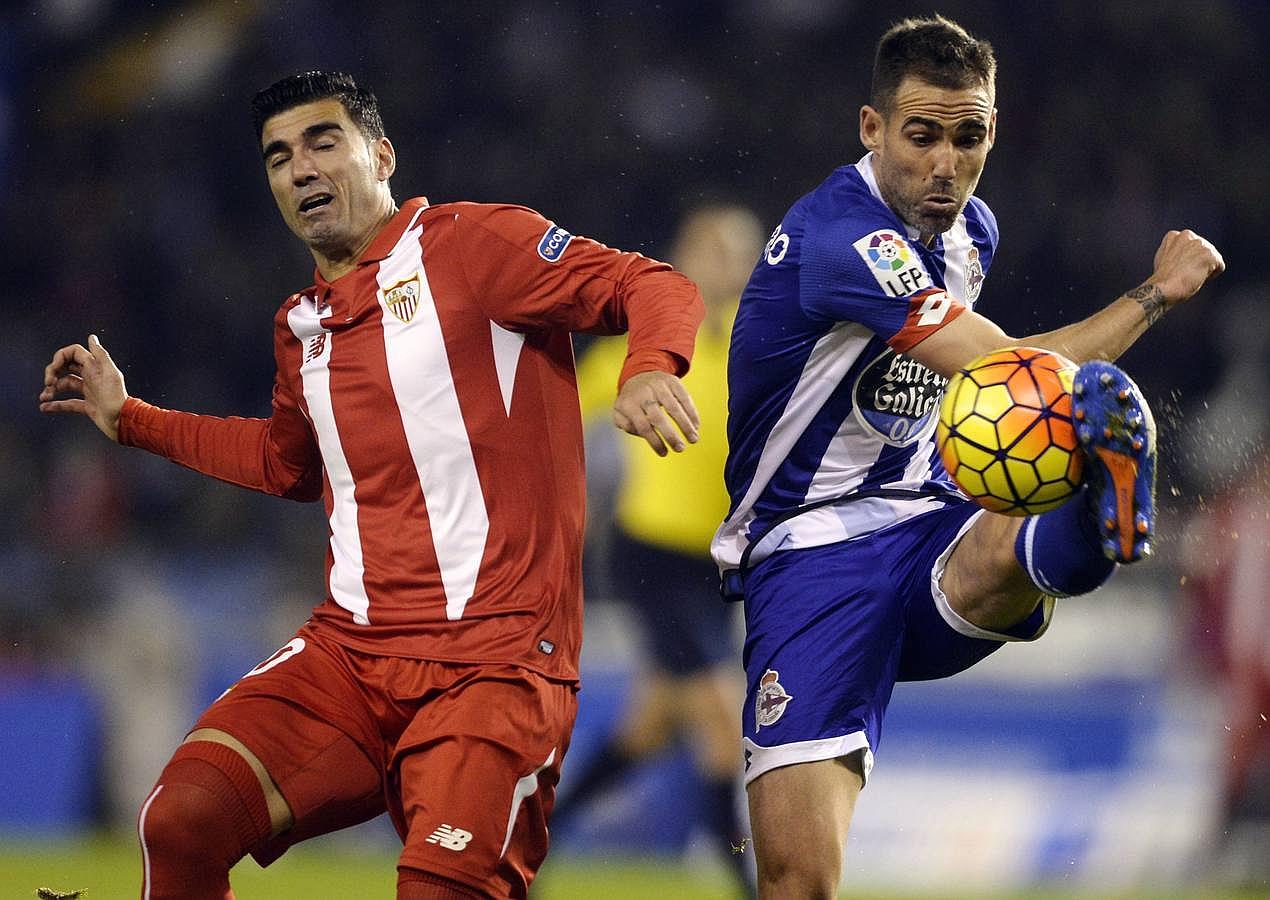 El empate del Sevilla ante el Deportivo, en imágenes