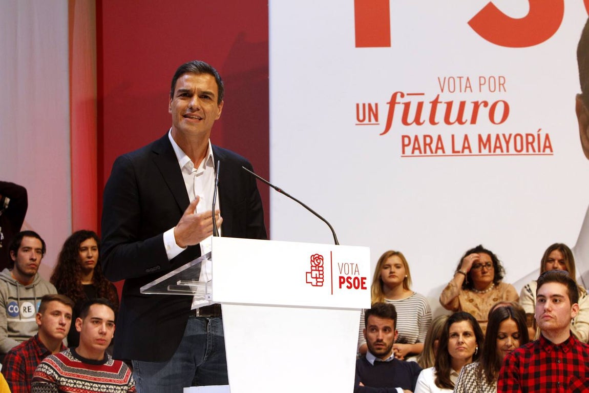 El mitin de Pedro Sánchez en Toledo