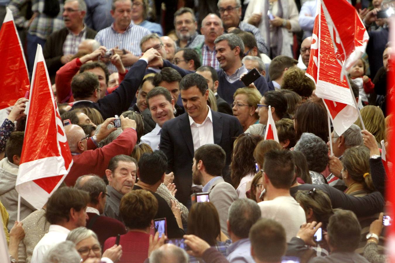 El mitin de Pedro Sánchez en Toledo