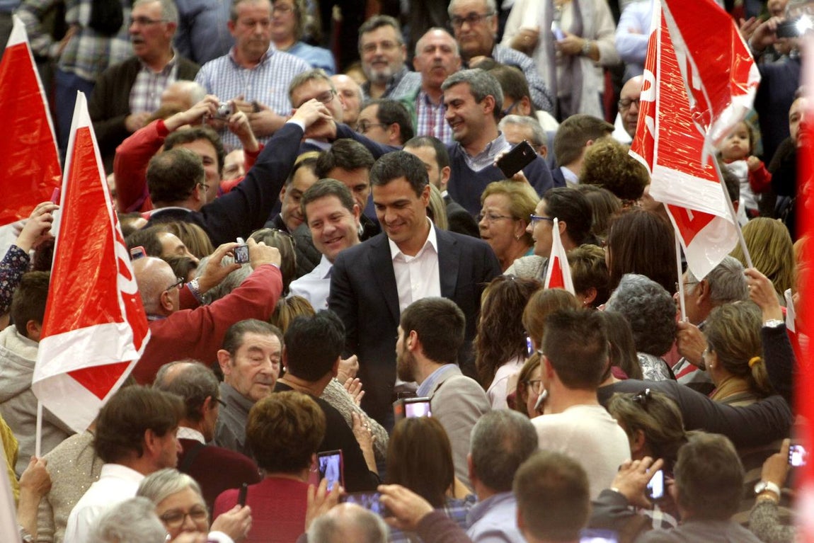 El mitin de Pedro Sánchez en Toledo