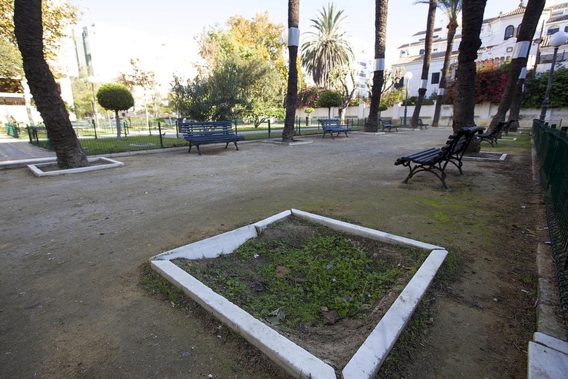 Abandono de los parques y jardines en Cádiz