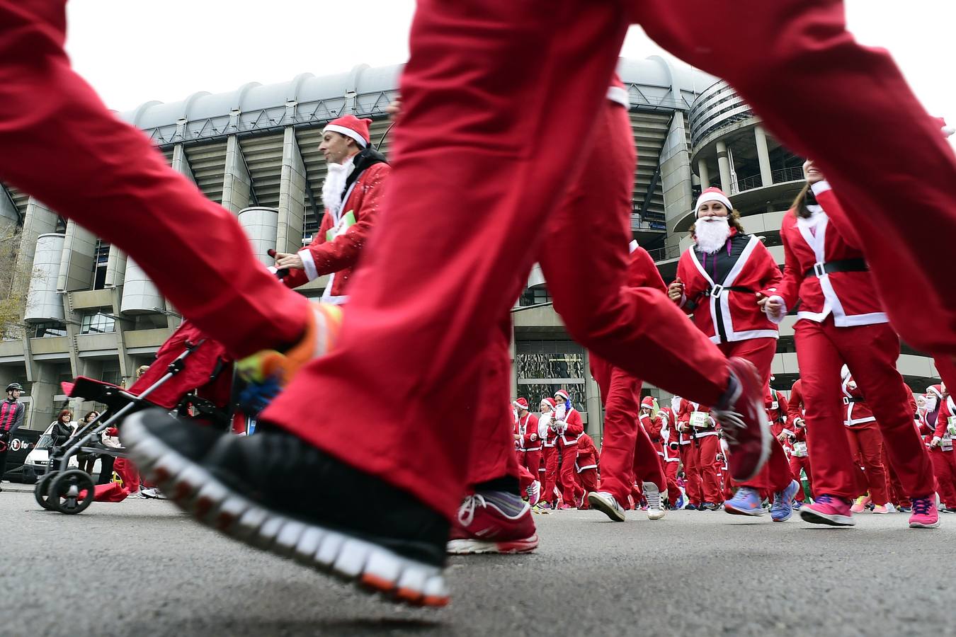10.000 Papá Noeles corrieron por las calles de Madrid