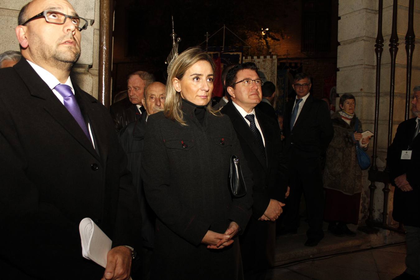 La alcaldesa, Milagros Tolón, durante la ceremonia. 