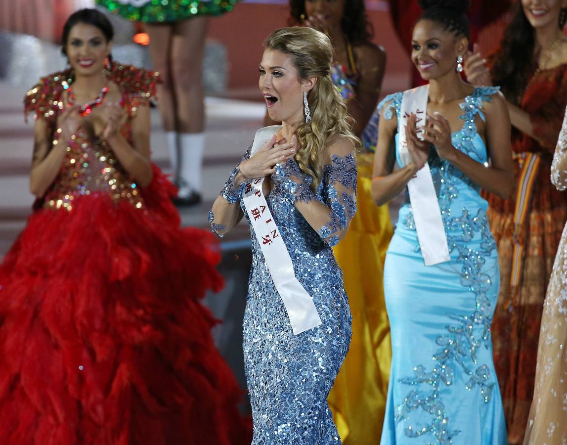 No disimuló su incredulidad, ya incluso en los primeros momentos del concurso, cuando pasó a ser una de las finalistas, por delante de grandes favoritas como las representantes de Francia, Venezuela o la anfitriona China. 