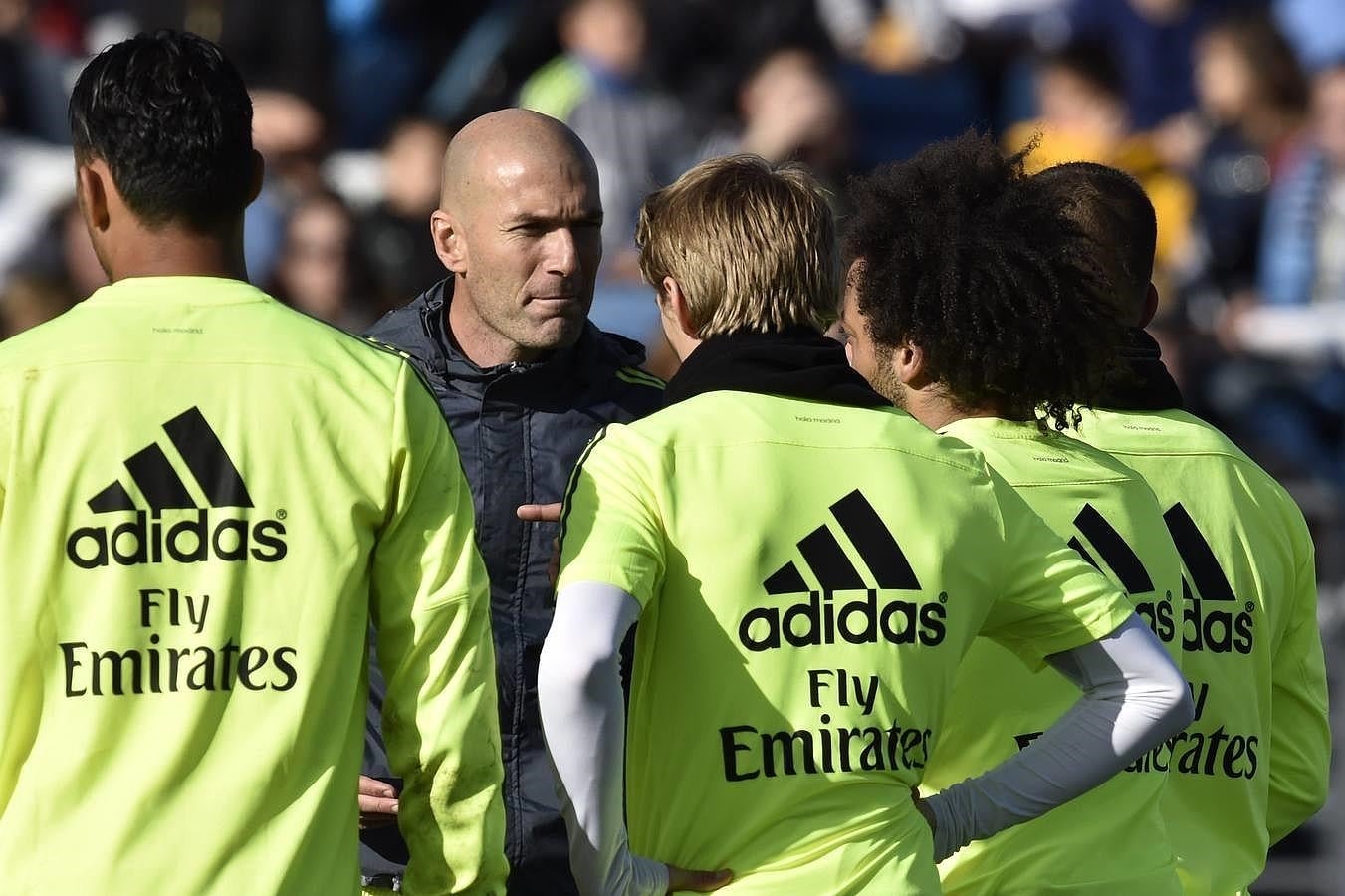 Primeras imágenes de Zidane como entrenador del Real Madrid