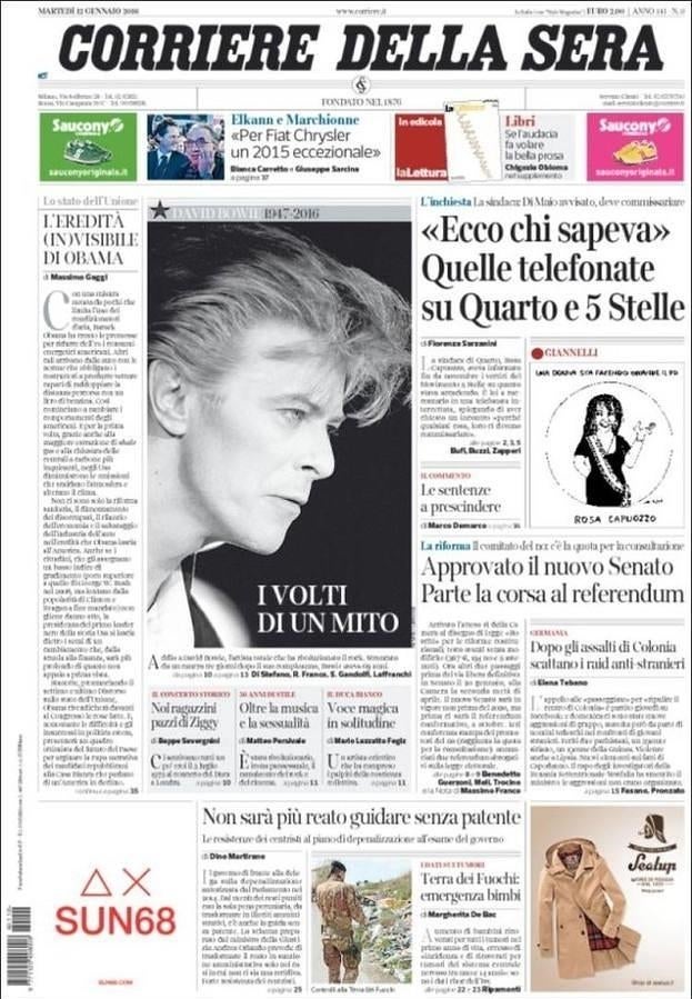 Así ha recogido la prensa internacional la muerte de David Bowie