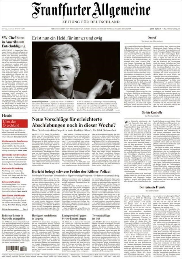 Así ha recogido la prensa internacional la muerte de David Bowie