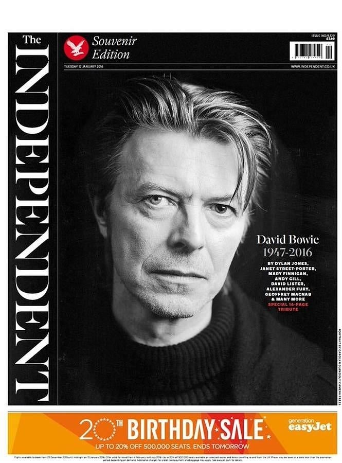 Así ha recogido la prensa internacional la muerte de David Bowie