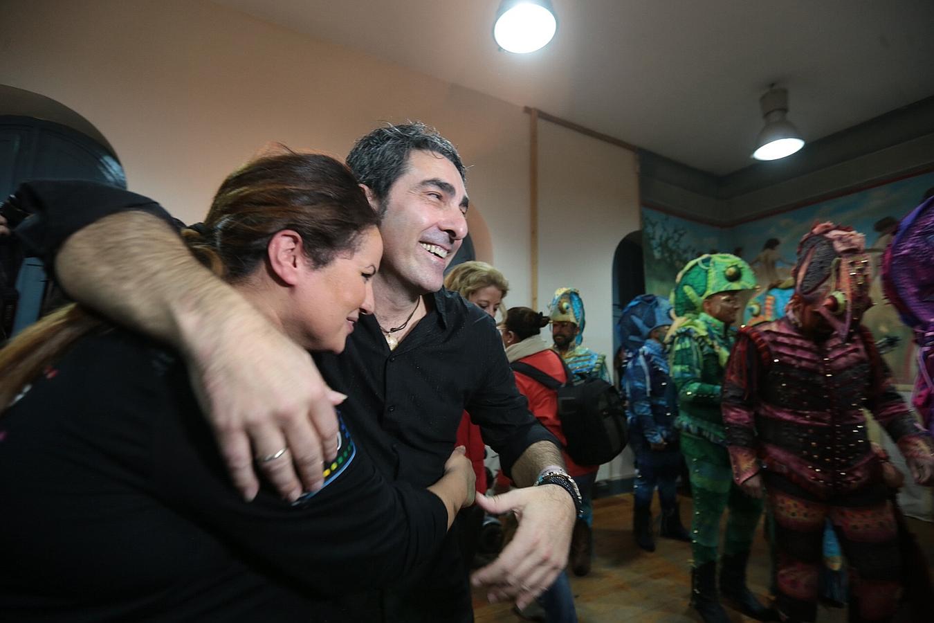 Antonio Martínez Ares llega al Falla. Carnaval de Cádiz 2013