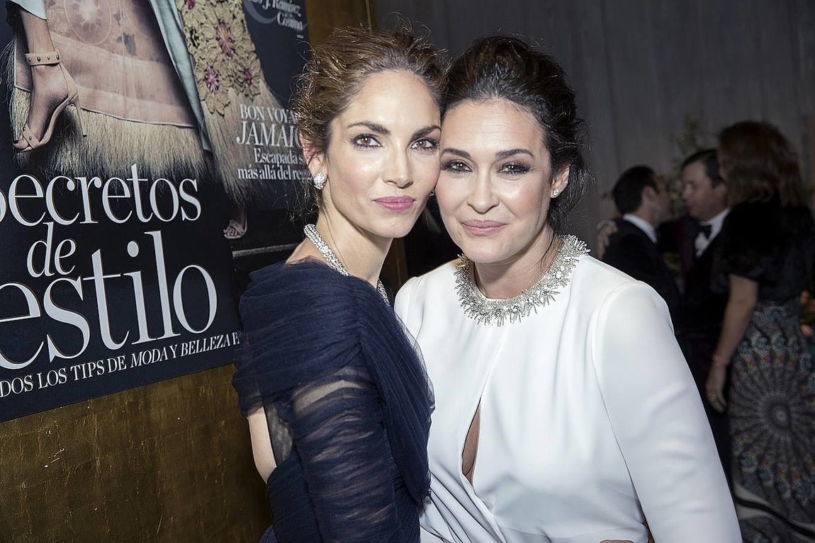 Eugenia y Vicky en un momento de la noche. 