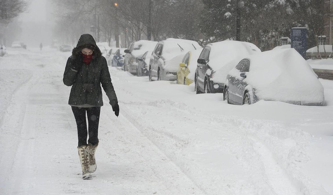 La tormenta ha alterado el ritmo habitual de la vida en Washington. 