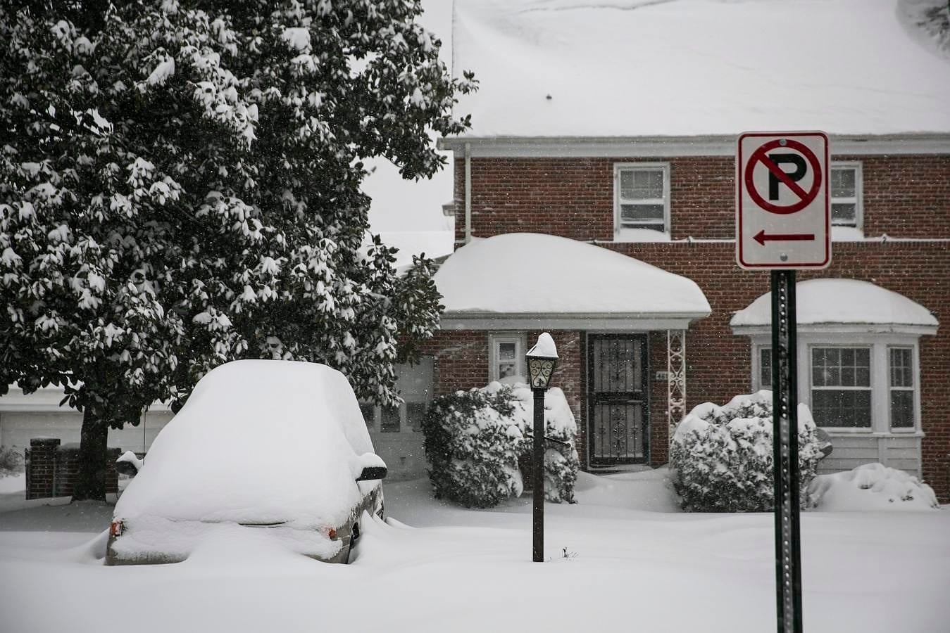 La nieve ha anegado los principales enclaves de Washington. 