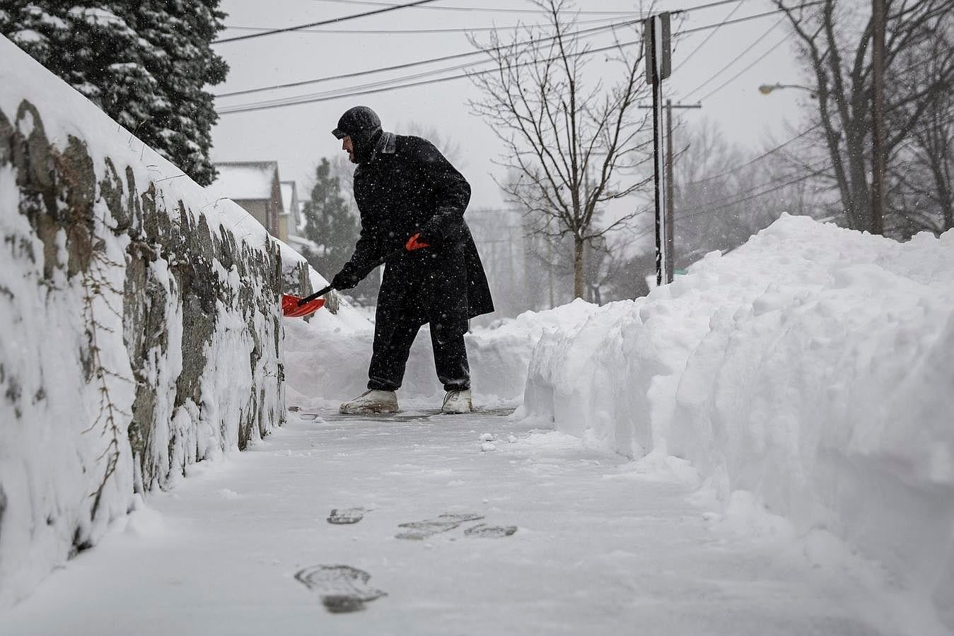 La nieve ha anegado los principales enclaves de Washington. 