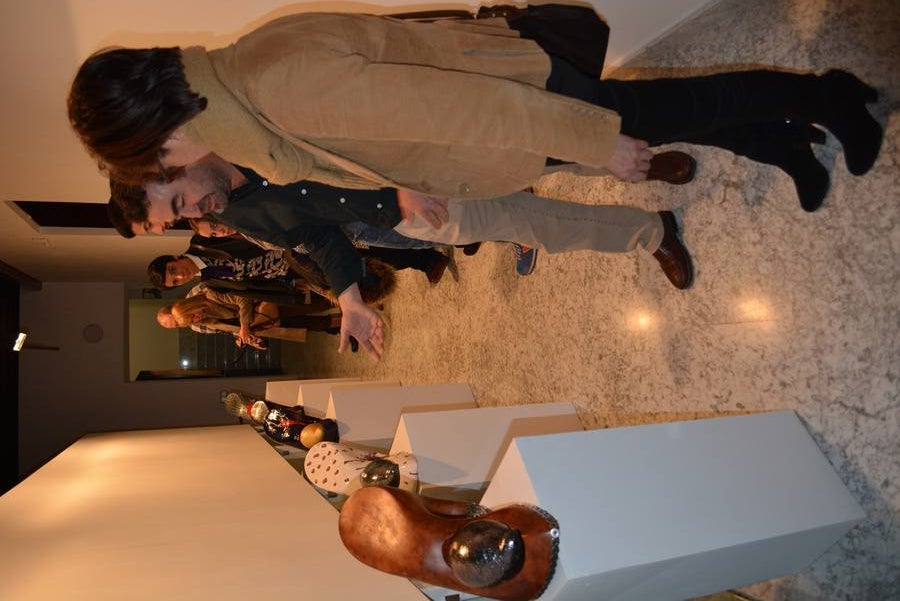 Julio Pinillos, en el día de la inauguración. 