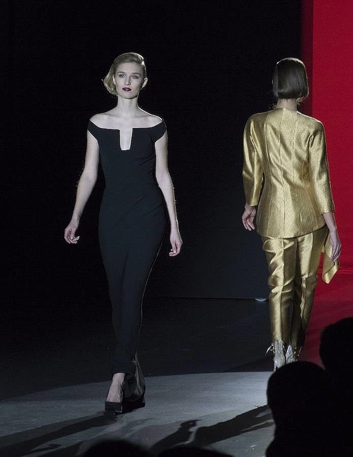 Propuestas para el otoño-invierno 2016-17 del diseñador Hannibal Laguna. 