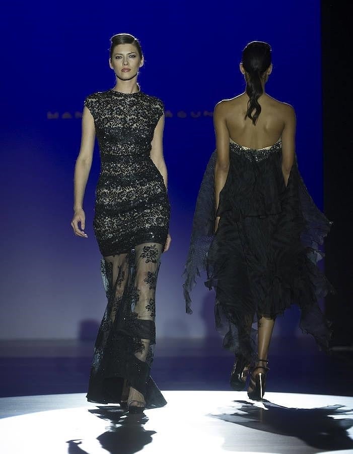 Propuestas para el otoño-invierno 2016-17 del diseñador Hannibal Laguna. 