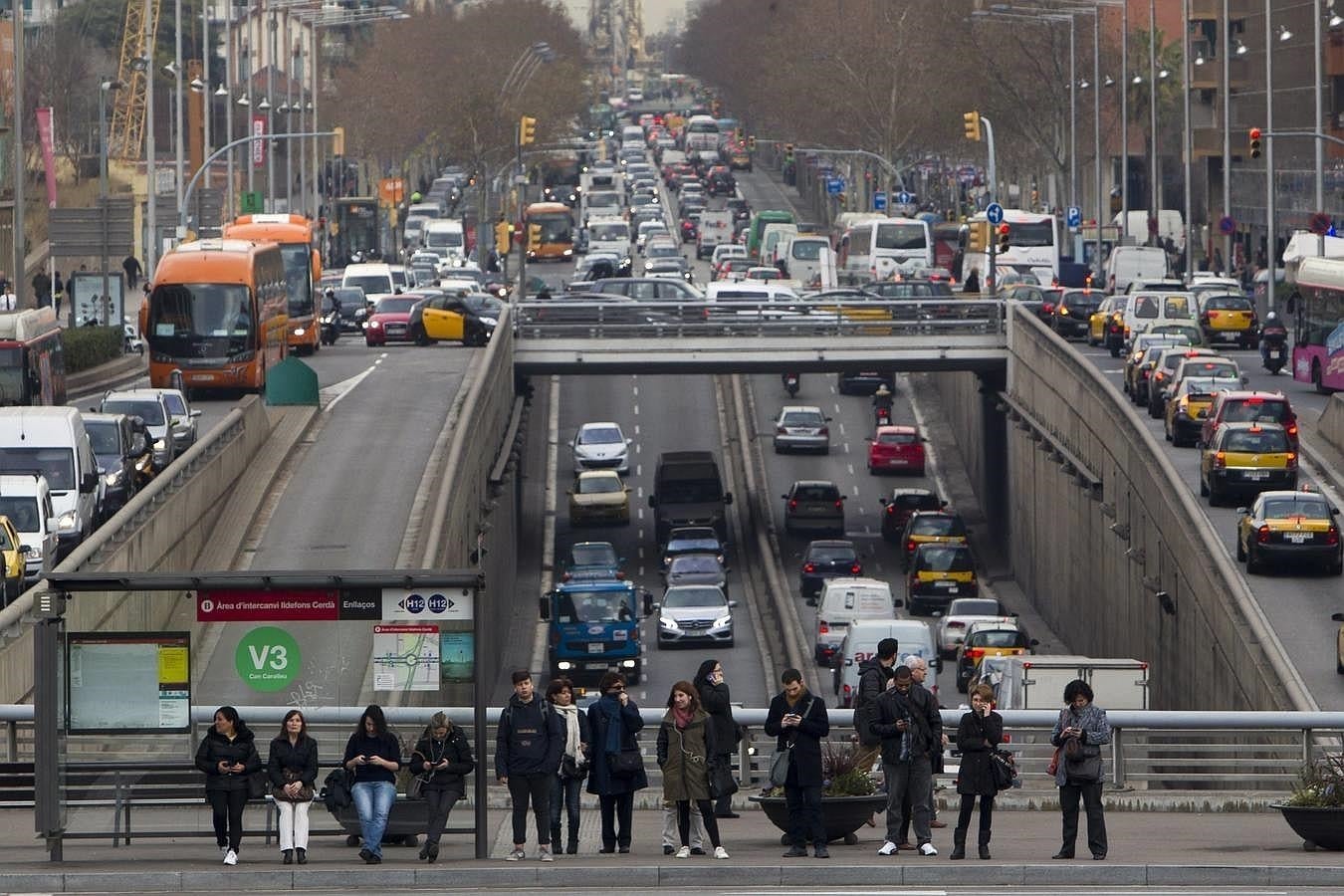 La huelga del metro de Barcelona, en imágenes