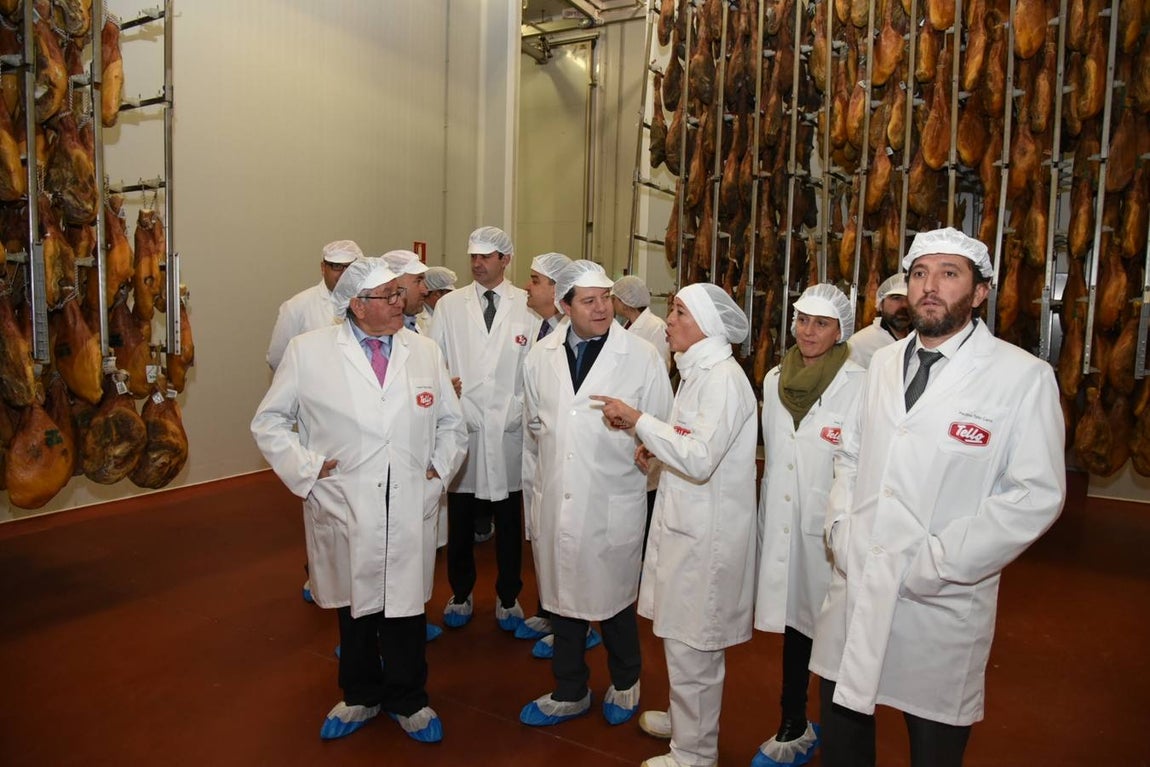 Page, de visita en la fábrica Tello de Totanés