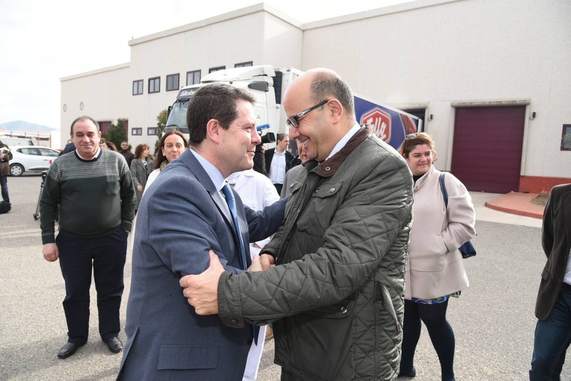 Page, de visita en la fábrica Tello de Totanés