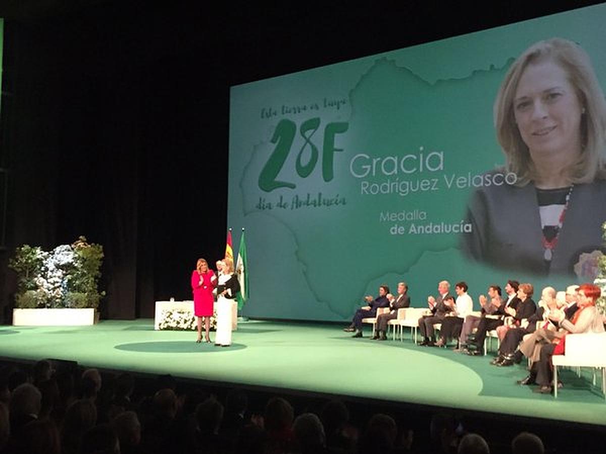 La fiscal de Violencia de Género de Jaén, Gracia Rodríguez, recibe la Medalla de Andalucía