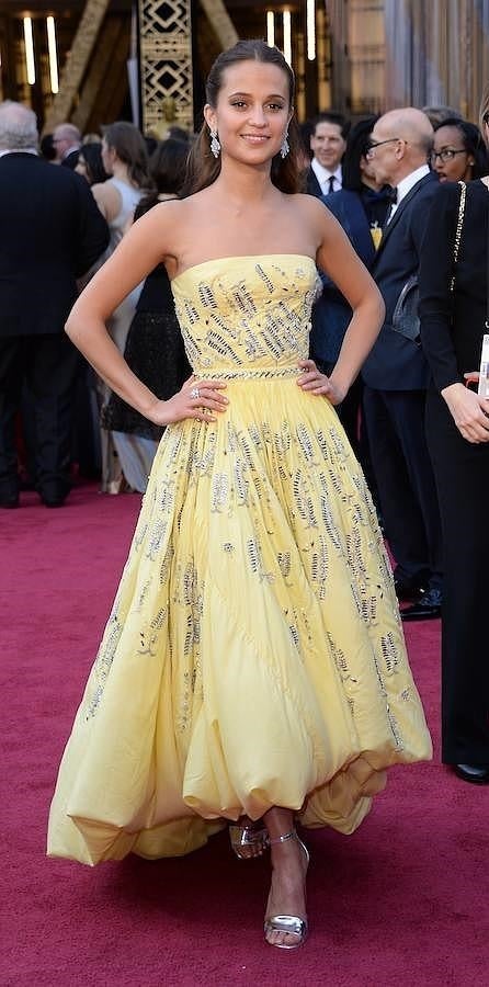 Alicia Vikander, nominada como mejor actriz de reparto por «La chica danesa». 