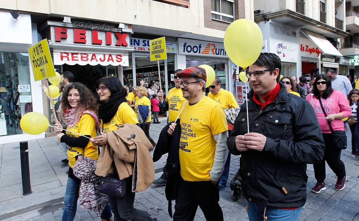 La marcha «amarilla» para sacar las enfermedades raras de su invisibilidad