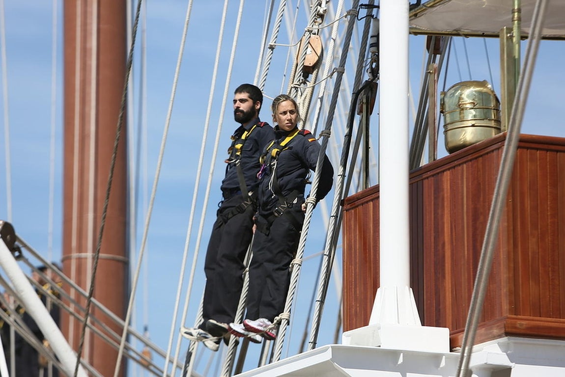 El buque escuela Juan Sebastián de Elcano, en Cádiz