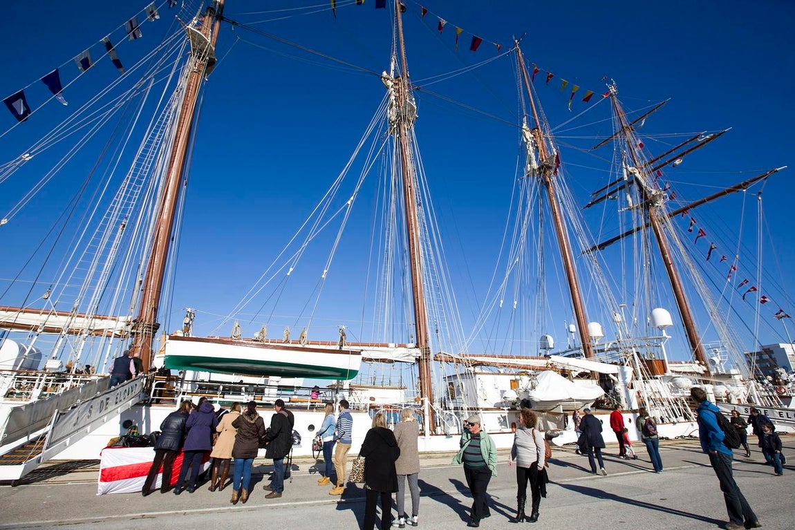El buque escuela Juan Sebastián de Elcano, en Cádiz