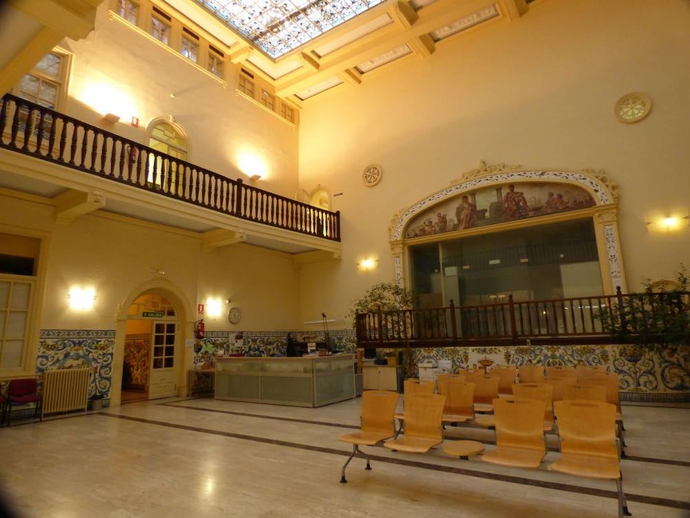 Vista del patio central en 2015. Foto Rafael del Cerro. 