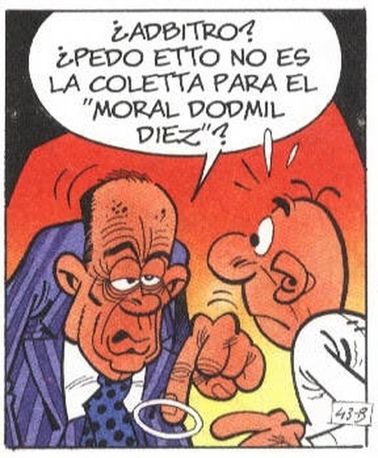 Manuel Fraga, con peculiar forma de hablar. 