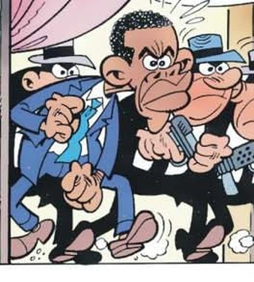 Barack Obama, con cara de pocos amigos. 