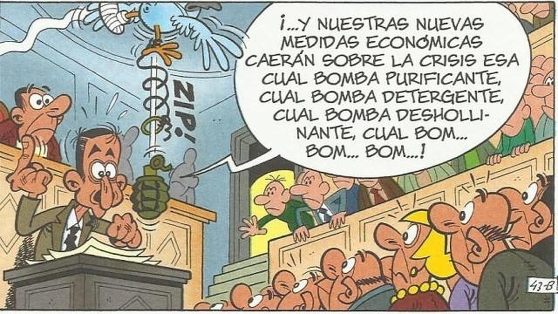 Zapatero, también bajo la protección de Mortadelo. 