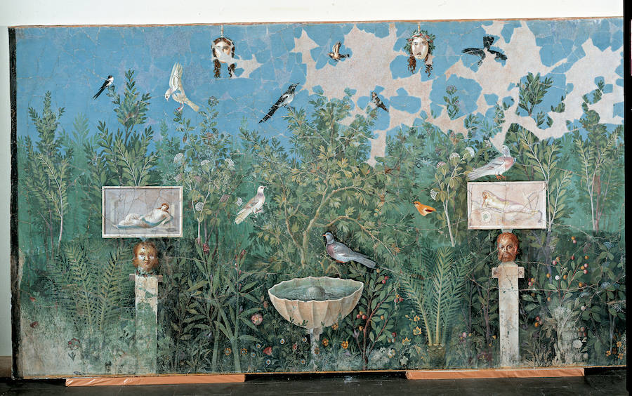 Fresco de la Casa de la Pulsera de oro. 