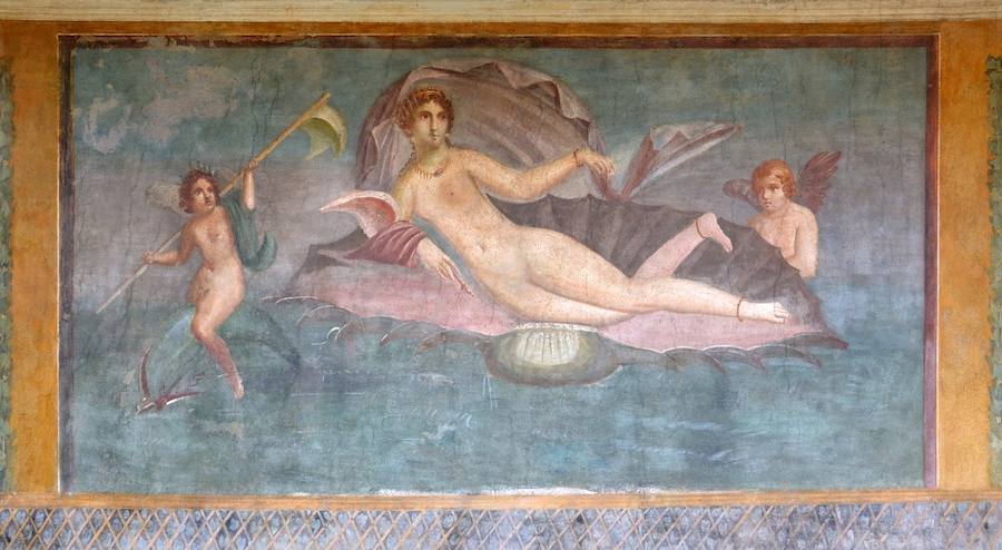 Fresco de la casa de la Venus en Concha. 