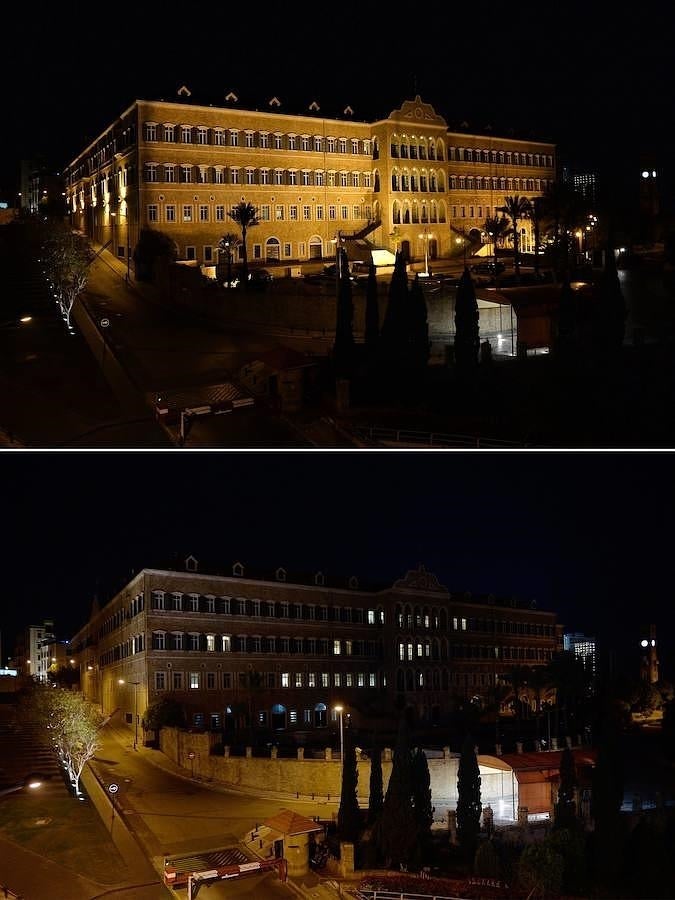 El Palacio del Gobierno de Beirut, en Líbano. 